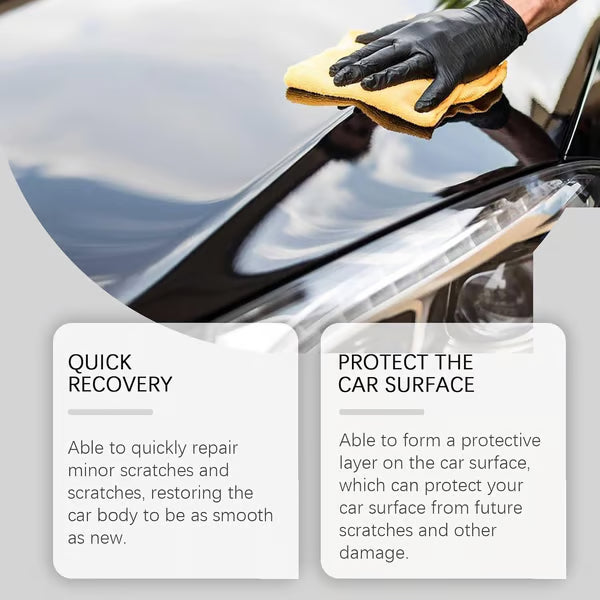 Quick car paint scratch touch-up