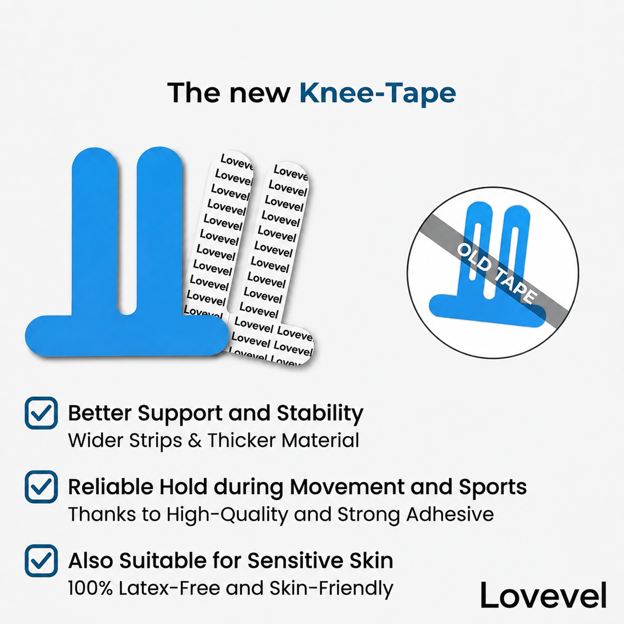 Lovevel™ Knee Pajamas — Pre-Cut Kinesiology Tape