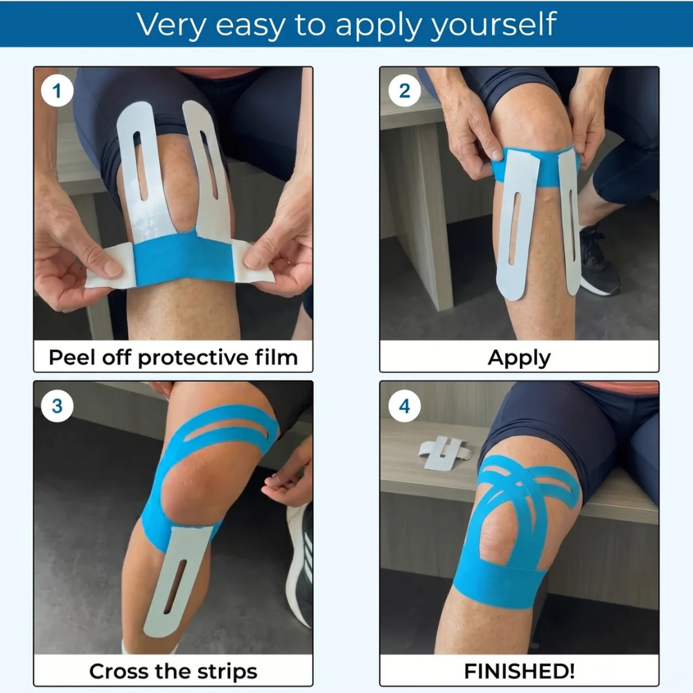 Lovevel™ Knee Pajamas — Pre-Cut Kinesiology Tape