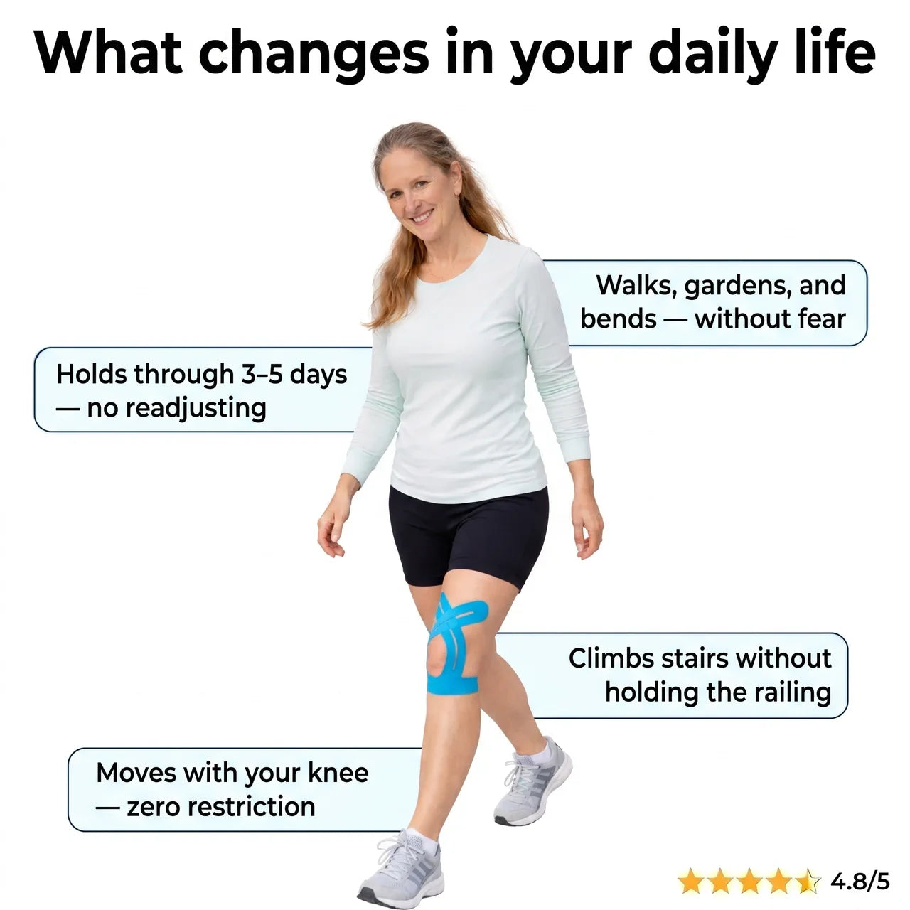 Lovevel™ Knee Pajamas — Pre-Cut Kinesiology Tape