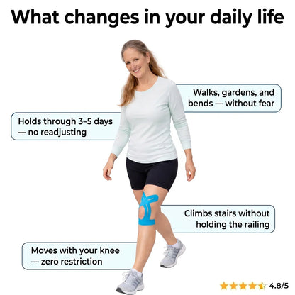 Lovevel™ Knee Pajamas — Pre-Cut Kinesiology Tape